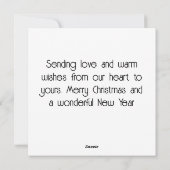 タイムレスヴィンテージロンドンスノークリスマス シーズンカード (裏面)