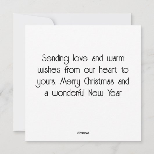 タイムレスヴィンテージロンドンスノークリスマス シーズンカード (裏面)