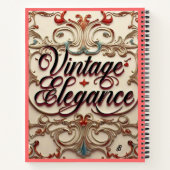 "タイムレスヴィンテージ美しい" " ノートブック (裏面)