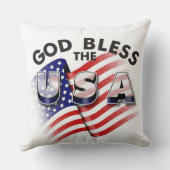 タイムレス伝統動揺して：アメリカ国旗の枕 クッション (裏面)