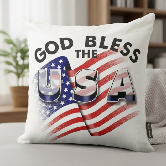 タイムレス伝統動揺して：アメリカ国旗の枕 クッション