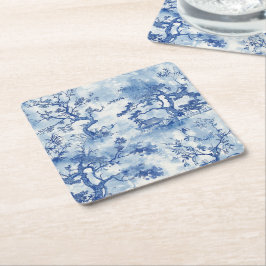 タイムレス伝統的日本風景コースター スクエアペーパーコースター