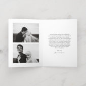 タイムレス写真モダン新婚クリスマス 箔シーズンカード (内側レイダウン)