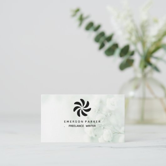 タイムレス大理石の名刺レイアウトミニマル 名刺 (スタンド正面)