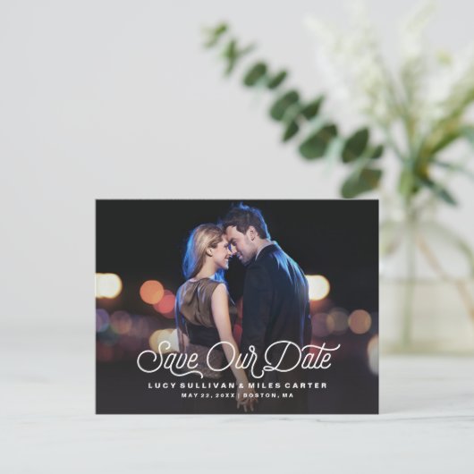 タイムレス救スクリプトの写真のお知らせ 案内ポストカード (スタンド正面)