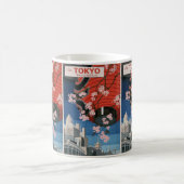 タイムレス日本：ヴィンテージ旅行ポスター モーフィングマグカップ (中央)