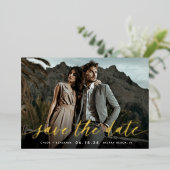 タイムレス書道の写真保存 箔招待状 (立ち正面)