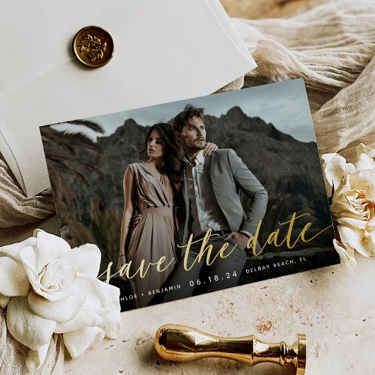 タイムレス書道の写真保存 箔招待状