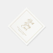 タイムレス最高のデー常に金ゴールドアントエレガントな結婚式 スタンダードカクテルナプキン (角)