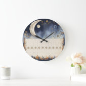 タイムレス月相アトラス – レトロ天文学カレンダー ラージ壁時計 (ホーム)