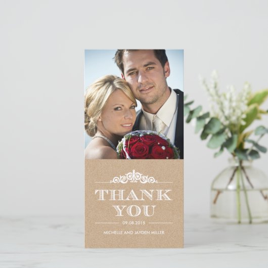 タイムレス気持ちサンキューカード – クラフト サンキューカード (スタンド正面)