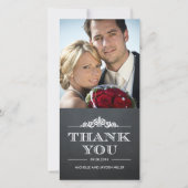 タイムレス気持ちサンキューカード- Chalkboard サンキューカード (正面)