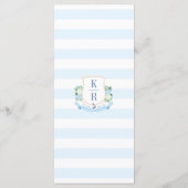 タイムレス沿岸モノグラム個々の場所名 メニュー (裏面)