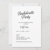 タイムレス白黒バチェロレッテスクリプト 招待状 (正面)