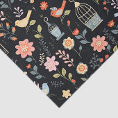 タイムレス真夜中の鳥のデコパージュ 薄葉紙 (詳細)