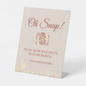 タイムレス素朴フローラオ結婚ースナップ 台座サイン (正面)