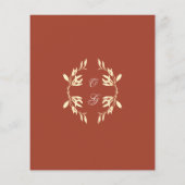 タイムレス素朴フローラ予算日付の保存 チラシ (裏面)