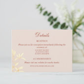 タイムレス素朴フローラ結婚 エンクロージャーカード (スタンド正面)