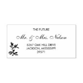 タイムレス素朴フローラ結婚 セルフインキングスタンプ (デザイン)