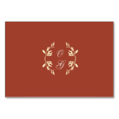 タイムレス素朴フローラ結婚 テーブルナンバー (裏面)