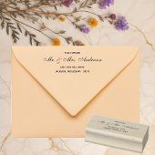 タイムレス素朴フローラ結婚 ラバースタンプ