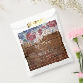 タイムレス素朴ブルーブルゴーニュフローラレース結婚ズ フェイバーバッグ (封をした状態)