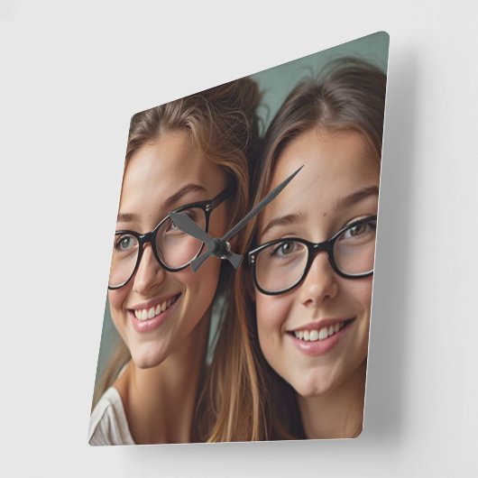 タイムレス結合 スクエア壁時計 (傾斜)