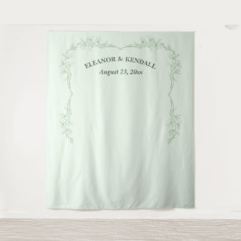 タイムレス結婚フラワーの写真ブース背景 タペストリー