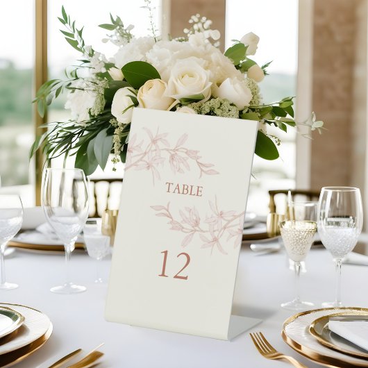 タイムレス結婚フラワーの表番号 台座サイン