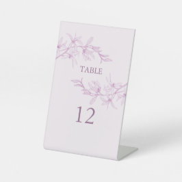 タイムレス結婚フラワーの表番号 台座サイン