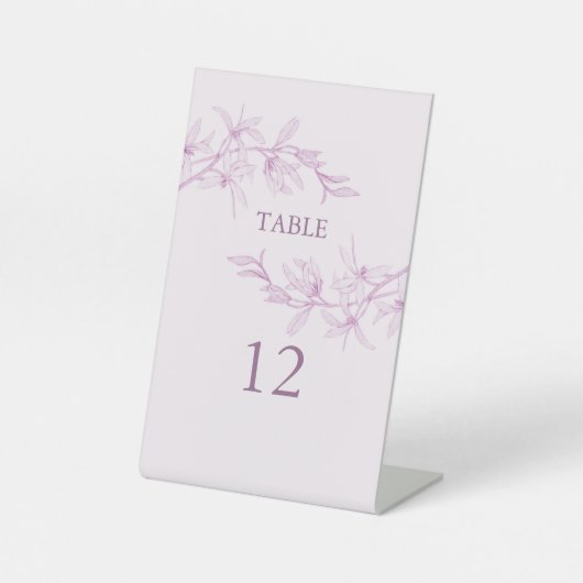 タイムレス結婚フラワーの表番号 台座サイン (正面)