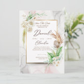 タイムレス結婚式招待状エレガント:スタイルと 招待状 (スタンド正面)