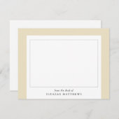 タイムレス縁どベージュノートカード ノートカード (正面/裏面)