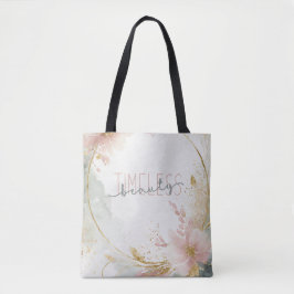 タイムレス美しい – ザララルクセタン&金ゴールド大理石 トートバッグ