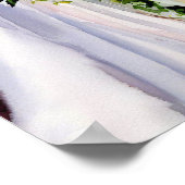 タイムレス美しい、ブライダルカスケーディングブーケ1、 ポスター (角)