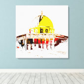 タイムレス美しい:ロックトラベルのドーム キャンバスプリント (インサイチュ (ウッドフロア))