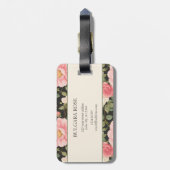 タイムレス赤面&クリームバラインノワール・エレガンス ラゲッジタグ (裏面縦)