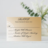 タイムレス退職パーティーRSVPカード 出欠カード (スタンド正面)