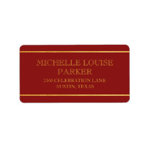 タイムレス金ゴールド（鳥）ショウジョウコウカンチョウ赤パーソナライズされた