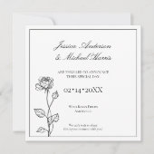 タイムレス開花と文字日付カードの保存 セーブザデート (正面)