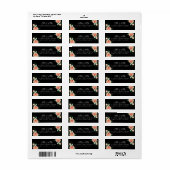 タイムレス開花ミスター&ミセス・ウォーター・カラー・フローラ結婚ズ ラベル (フルシート)