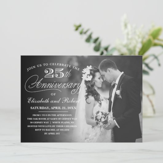 タイムレス25周年記念パーティー写真招待状 招待状 (スタンド正面)