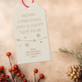 タイムレス – アンティークホワイトクリスマスフォトギフトラベル ギフトタグ