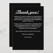タイムレス エレガンス サンクス カード (正面/裏面)