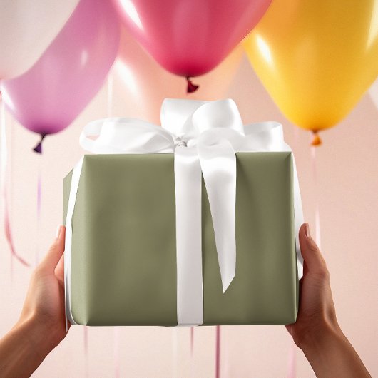 タイムレス – オリーブラッピング紙 ラッピングペーパー