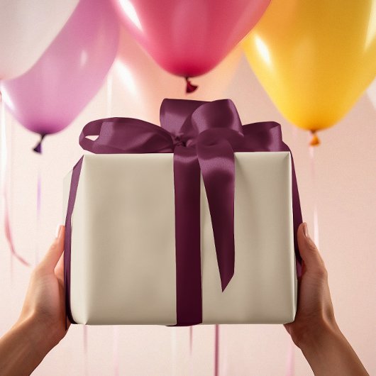 タイムレス – クリームタンラッピング紙 ラッピングペーパー