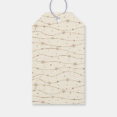 タイムレス – クリームホワイト – スノーフレークギフトラベル ギフトタグ (裏面)