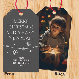 タイムレス – グエレガントレイのクリスマスフォトギフトラベル ギフトタグ