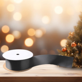 タイムレス – グレイシッシュブラックサテンリボン サテンリボン