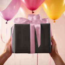 タイムレス – グレーシッシュブラックラッピング紙